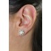 Perlenohrstecker Weißgold 585 14K Akoyaperlen 6.2mm Diamanten 0.30ct