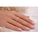 Brillant Ring Gold 750 18 Karat Brillanten 0.10ct 