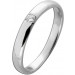 Solitärring Weißgold 585 14 Karat Brillant 0.08ct Verlobungsring