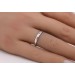 Solitärring Weißgold 585 14 Karat Brillant 0.08ct Verlobungsring
