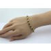 Granat Armband Silber vergoldet Diamanten 0.17ct 