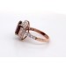 Rhodolith Ring Rosegold 375 9K roter Edelstein 5.61ct Zirkonia