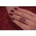 Granatring Gold 585 14K rubinrote Almandin Granat Edelsteine 6ct