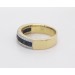 Saphir Ring Gold 585 14K blaue Edelsteine 2.1ct Brillanten 0.60ct