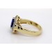 Tansanit Ring Gold 585 14K lila Edelstein 3ct Brillanten 0.85ct