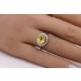 Peridotring Gold 375 9K grüner Edelstein 3ct Brillanten 0.24ct