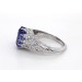 Tansanitring Weißgold 750 18K blauer Edelstein 7ct Brillanten 1.50ct