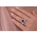 Tansanitring Gold 585 14 Karat blauer Edelstein 3.5ct