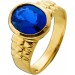 Tansanitring Gold 585 14 Karat blauer Edelstein 3.5ct
