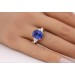 Tansanitring Gold 750 18K blauer Edelstein 7.2ct Brillanten 0.54ct