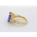 Tansanitring Gold 750 18K blauer Edelstein 7.2ct Brillanten 0.54ct