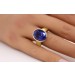 Tansanitring Gold 585 14 Karat blauer AAAAAEdelstein 10ct 