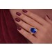 Tansanitring Gold 585 14 Karat blauer AAAAAEdelstein 10ct 