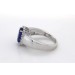 Tansanitring Weißgold 585 14K blauer Edelstein 5.4ct Brillanten 0.48ct