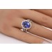 Tansanitring Gold 750 18K blauer Edelstein 5.7ct Brillanten 0.80ct