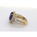 Tansanitring Gold 750 18K blauer Edelstein 5.7ct Brillanten 0.80ct