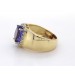 Tansanitring Gold 585 14K blauen Edelstein 4.8ct Brillanten 0.54ct