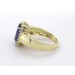 Tansanitring Gold 585 14K blauer Zoisit Edelstein 6ct Brillanten 0.35ct