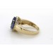 Tansanitring Gold 585 14K blauer Edelstein 8.6ct Brillanten 0.12ct