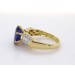 Tansanitring AAAA Gold 585 14K blauer Edelstein 3.5ct Diamanten 2.7ct