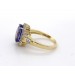 Tansanitring Gold 585 14K blauer Edelstein 5.6ct Brillanten 0.45ct