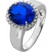 Tansanitring Platin 950 blauer Edelstein 5.8ct Brillanten 0.37ct 