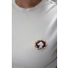 Achatgemme Anstecknadel Gold 585 14K Akoyaperlen Diamanten Antikschmuck