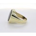 Siegelring Gold 333 8K schwarze Onyx Edelsteinplatte 8.8ct