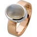 Mondsteinring Rosegold 585 14K Weissgold weißer Edelstein 3.7ct