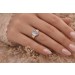 Mondsteinring Rosegold 585 14K Weissgold weißer Edelstein 3.7ct
