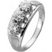 Brillantring Weissgold 585 14K Brillanten 0.85ct Lupenrein Antikschmuck