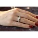 Brillantring Weissgold 585 14K Brillanten 0.85ct Lupenrein Antikschmuck