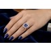 Tansanit Ring Weißgold 750 18K blauer Edelstein 3.2ct Brillanten 0.9ct