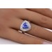 Tansanit Ring Weißgold 585 14K blauer Edelstein 3ct Brillanten 0.85ct