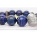 Lapislazuli Kette Silber 925 azurblaue Edelsteine 1800ct. Antikschmuck