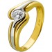 Solitärring Gold 750 18 Karat Weißgold Brillant 0.25ct Lupenrein 