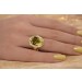 Citrinring Gold 333 8 Karat zitronengelber Edelstein 9.6ct