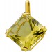Citrinanhänger Gold 333 8 Karat limonengelber Edelstein 37ct