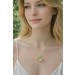 Citrinanhänger Gold 333 8 Karat limonengelber Edelstein 37ct