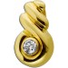 Brillant Solitär Anhänger Gold 585 14 Karat 0.10ct 