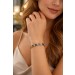 Saphir Armband Gold 750 18K blaue Edelsteine 14ct Brillanten Safir