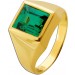 Turmalin Ring Gold 585 14K grüner Edelstein 3.3ct
