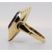 Amethyst Ring Gold 333 8K lila Edelstein 5ct Antikschmuck