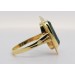 Turmalin Ring Gold 333 8K grüner Edelstein 3.3ct Antikschmuck