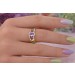 Edelsteinring Gold 333 8K Amethyst Citrin Peridot Aquamarin
