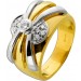 Brillantring Gold 750 18K Diamanten 0.60ct Antikschmuck