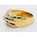 Brillantring Gold 750 18K Diamanten 0.60ct Antikschmuck