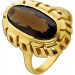 Rauchquarz Ring Gold 333 8K brauner Edelstein 4.6ct Antikschmuck