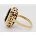 Rauchquarz Ring Gold 333 8K brauner Edelstein 4.6ct Antikschmuck