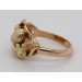 Grandelring Gold 585 Rotwild Eckzähne Rosegold Antikschmuck 1970